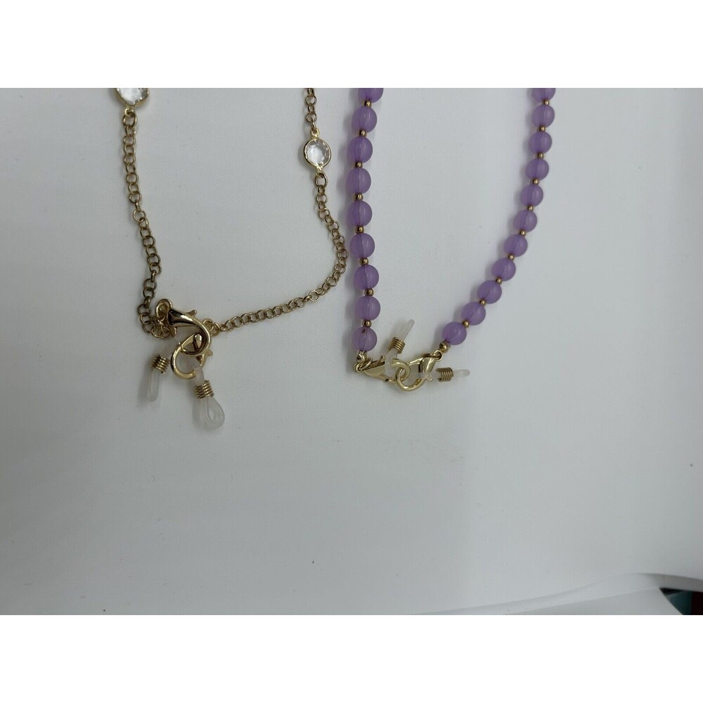 New In Bag 2 Jennifer Miller Necklace With Optional Sunglass Clips - Picture 2 of 4